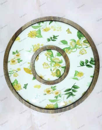 Round Chip and Dip Platter