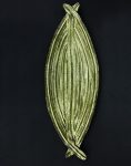 Leaf-Shaped Centerpiece Tray - Gold