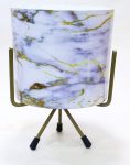 Metal Planter - Marble