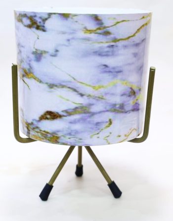 Metal Planter - Marble