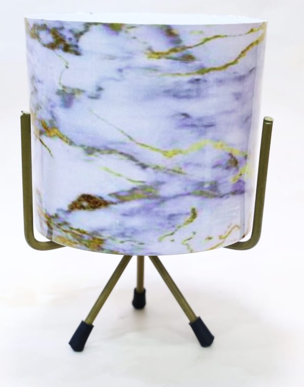Metal Planter - Marble