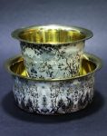 Brass Coffee Tumbler Set - Peacock