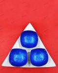 Serving Bowls Set with Tray - Dark Blue
