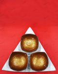 Serving Bowls Set with Tray - Golden