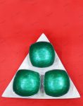 Serving Bowls with Tray - Green